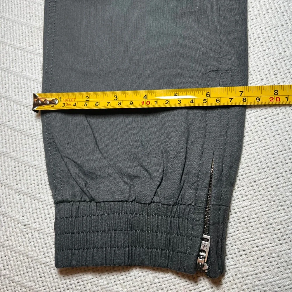 Pact Organic Cotton Twill Ankle Zip Joggers Charcoal Hiking Utility Pants XS